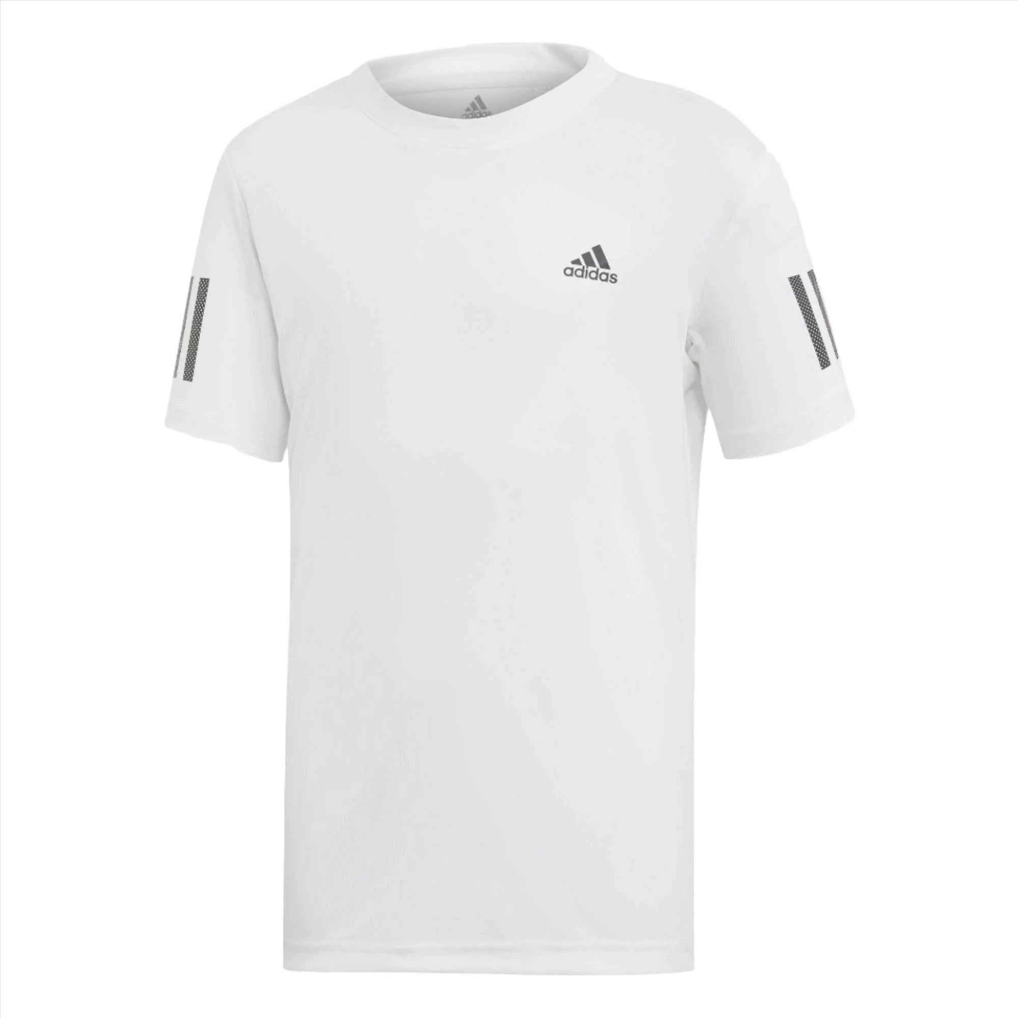 Adidas 3 stripes white t shirt shop