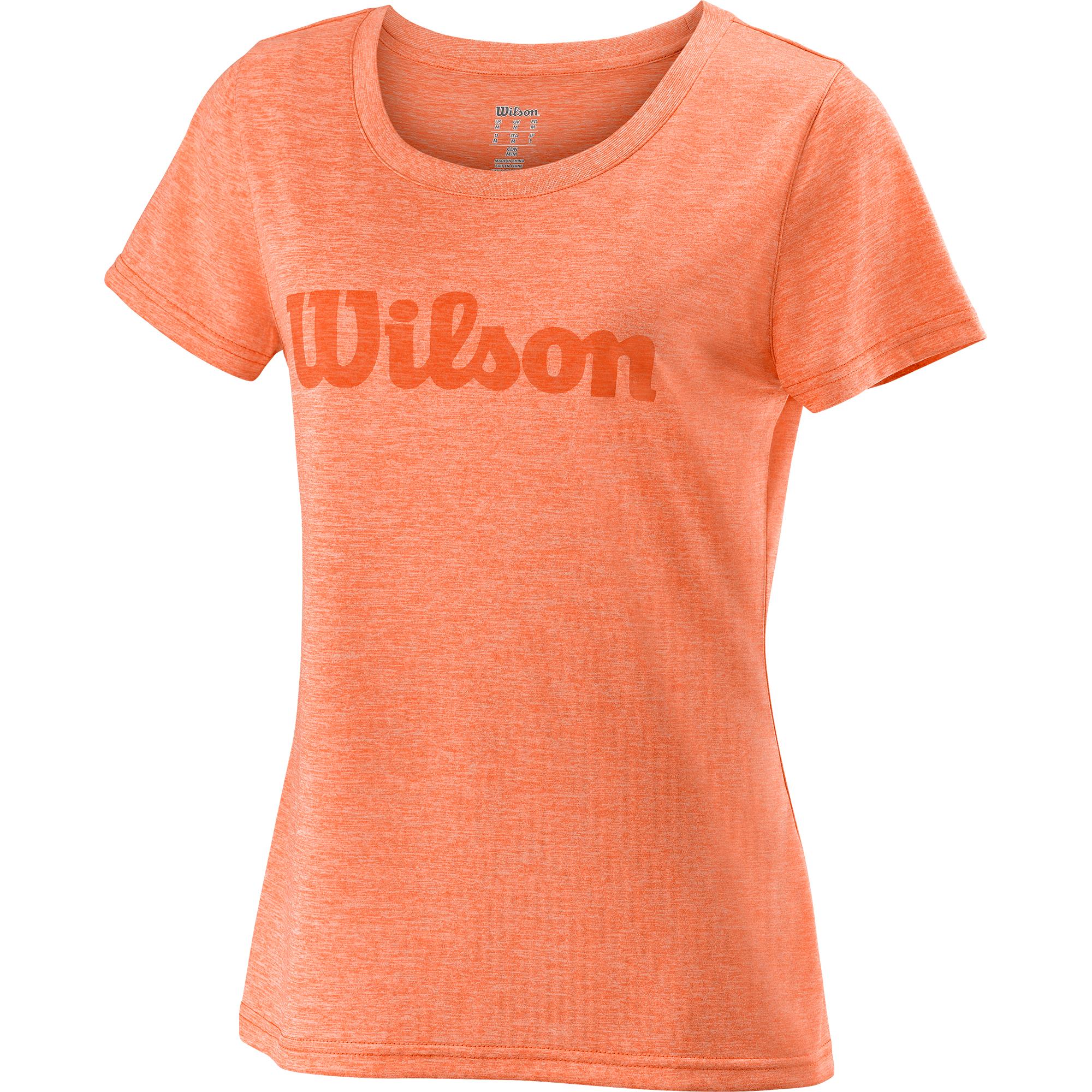 Wilson Women s Script Tech Tee Orange