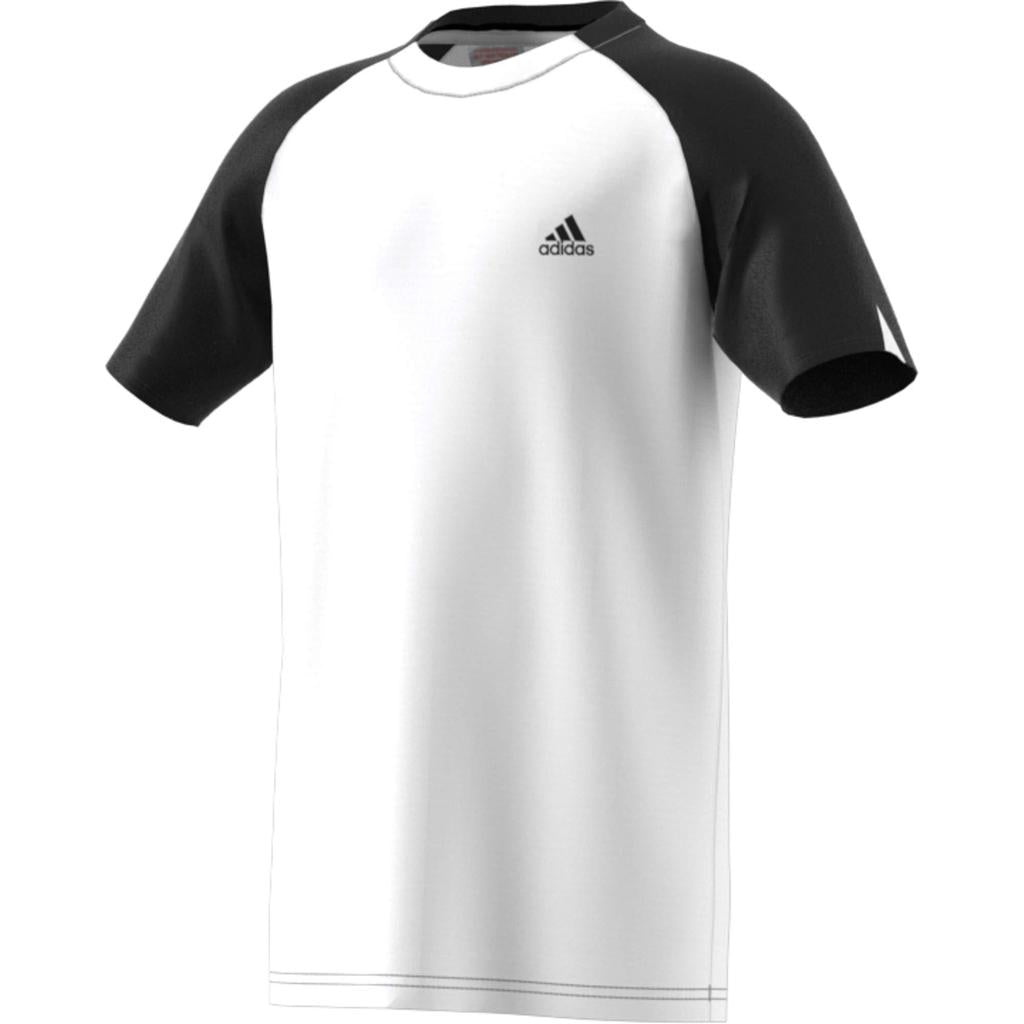 Boys white adidas t shirt sales